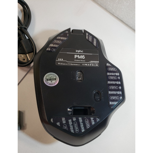 INPHIC Rechargeable 2.4G Optical Wireless Mouse Cordless Mice USB Nano Receiver - Picture 4 of 9